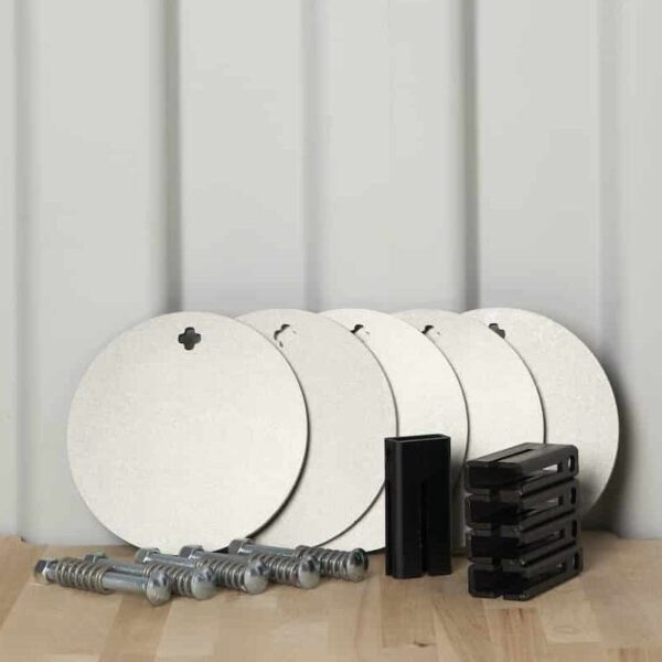 3/8" Steel Target 8" Static and T Post Hanger 5-Pack