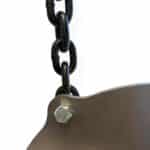 Steel chain mounting kit hardware front