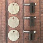 3/8" Steel Target 5" Static and T Post Hanger 3-pack