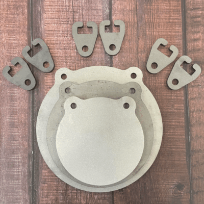 1/2″ AR500 Gong and Fence Post Hanger 3-Pack