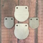 1/2" AR500 Steel Gong Bundle includes two 4" and two 6"