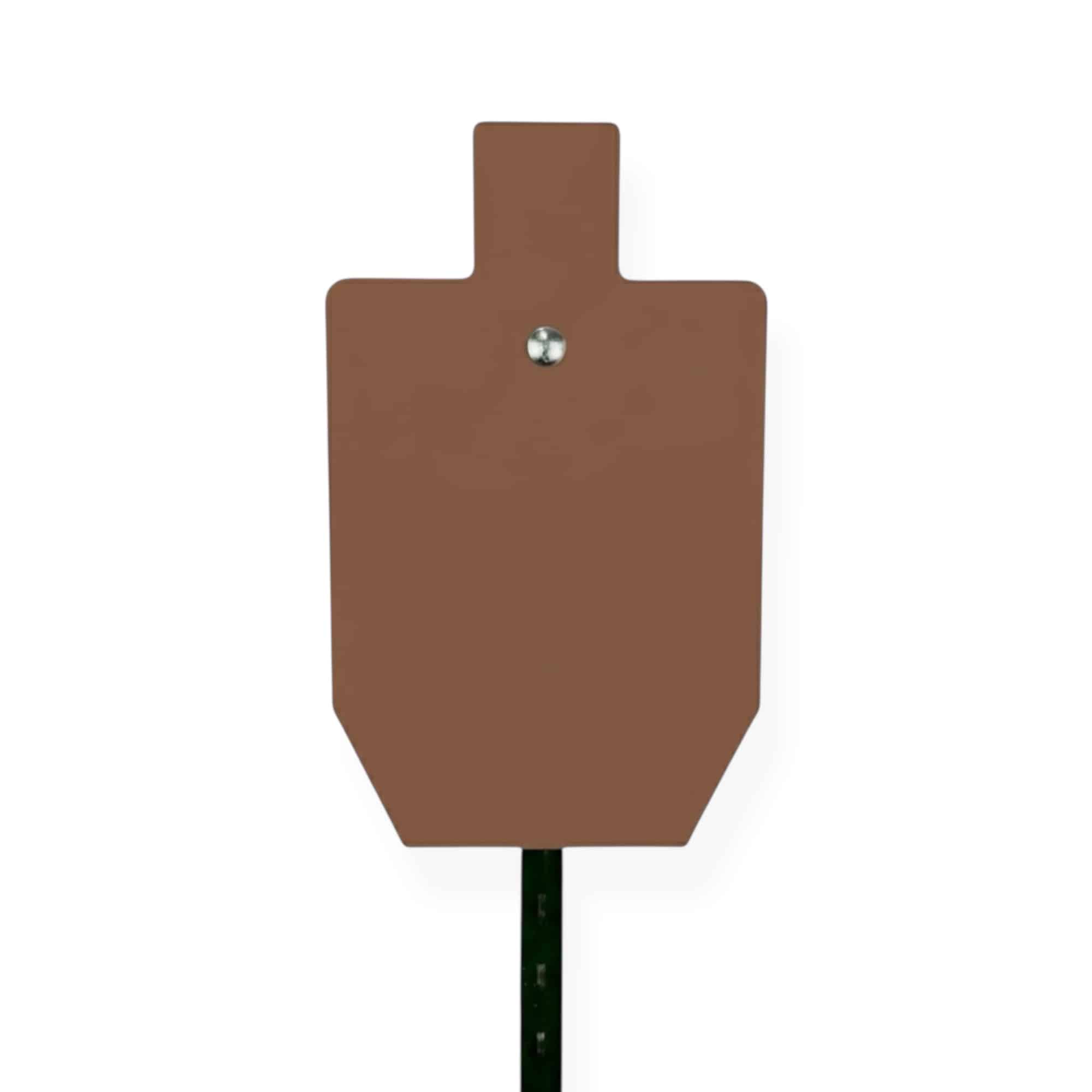 Front of a 1/2" AR550 Target on T Post