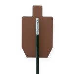 Back of a 1/2" AR550 Target on T Post