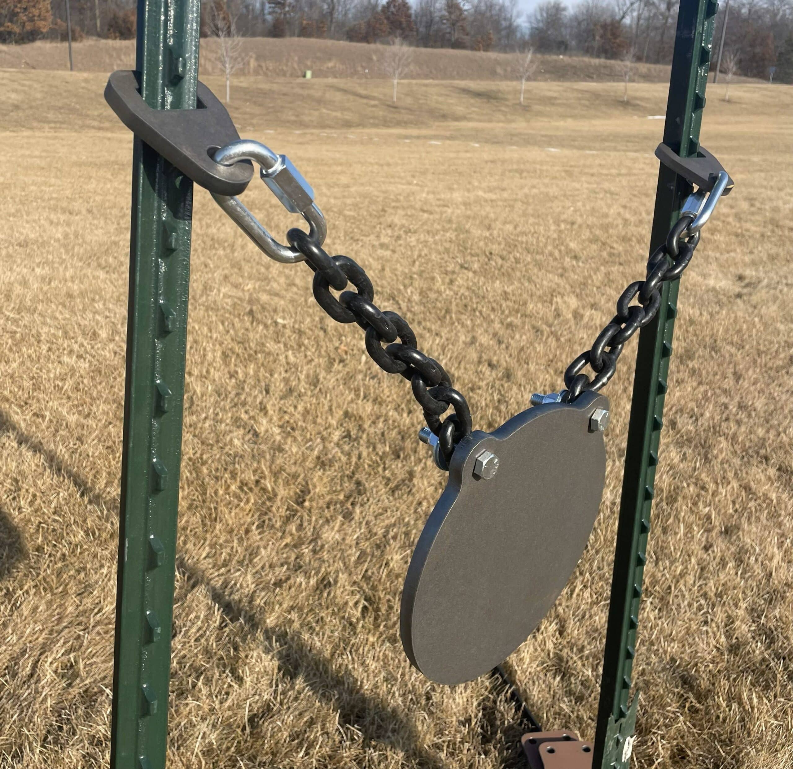 Steel Rifle Target hung up