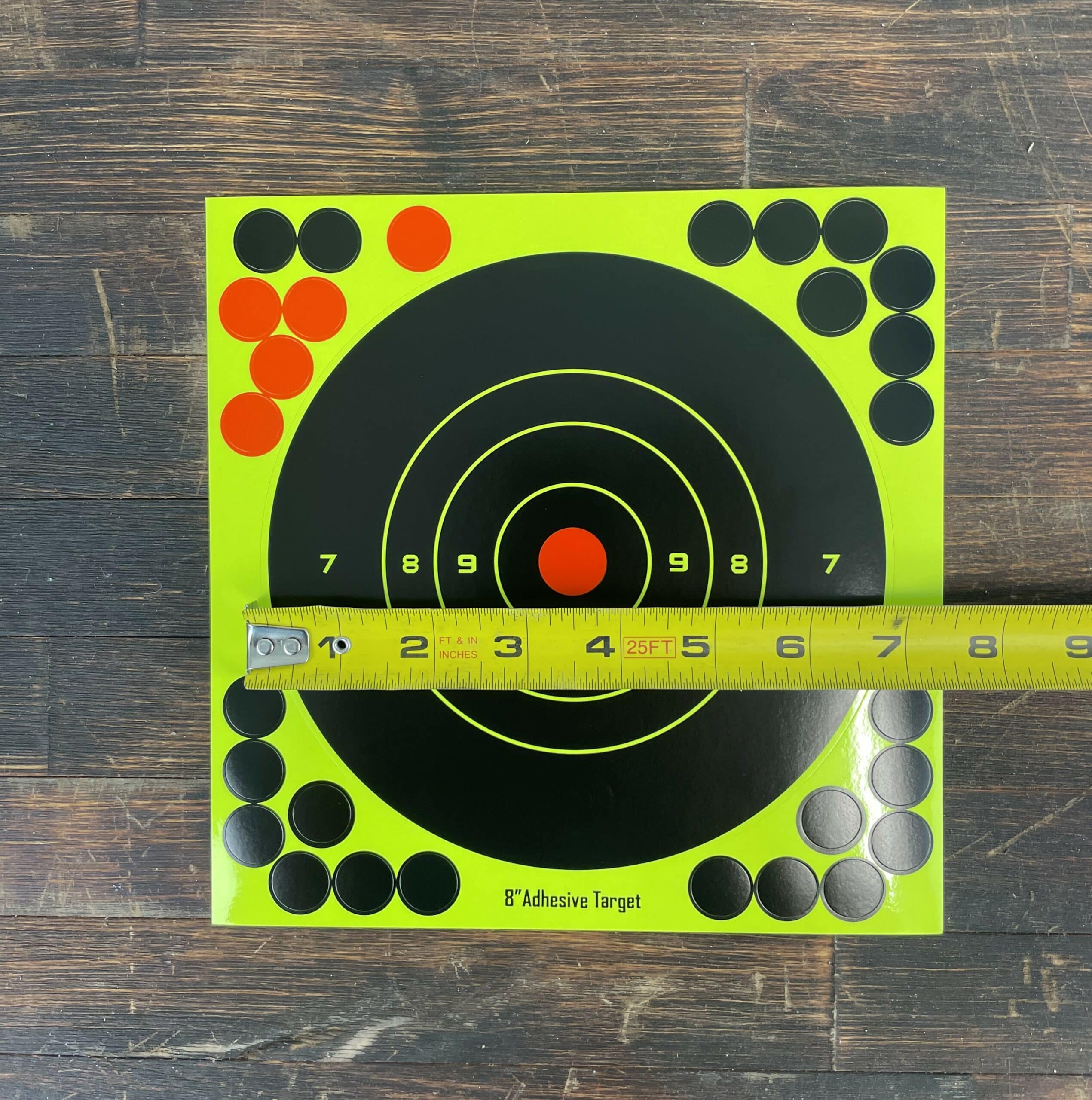 splatter targets measurement