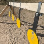 swinging steel plate rack angle