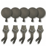 Five additional arms and 8" target paddles included in the 10-target Portable Texas Star adapter kit