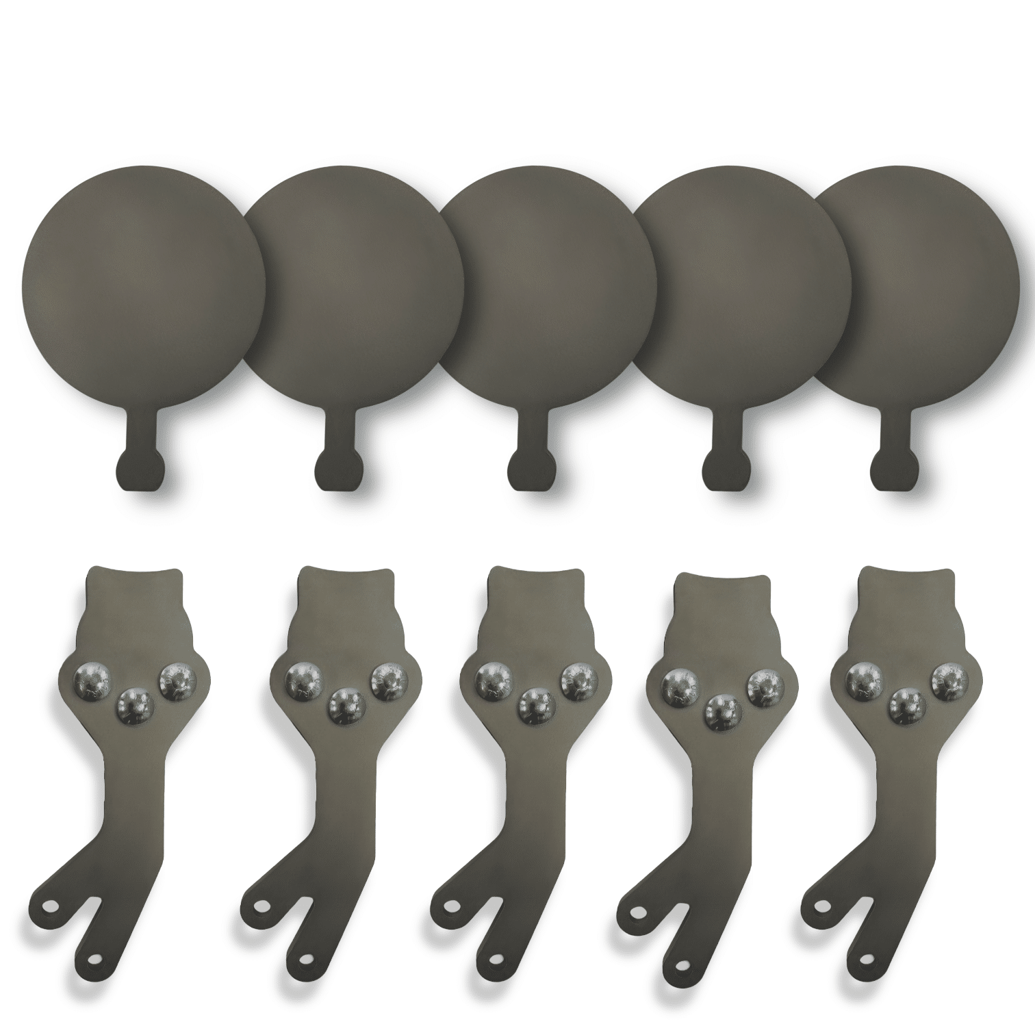 Five additional arms and 8" target paddles included in the 10-target Portable Texas Star adapter kit
